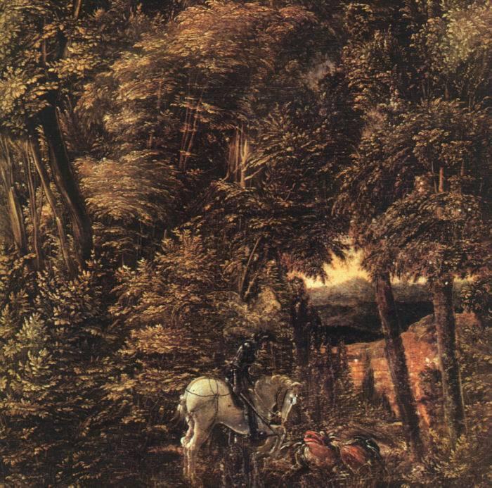 ALTDORFER, Albrecht Saint George in the Forest  ggg Sweden oil painting art